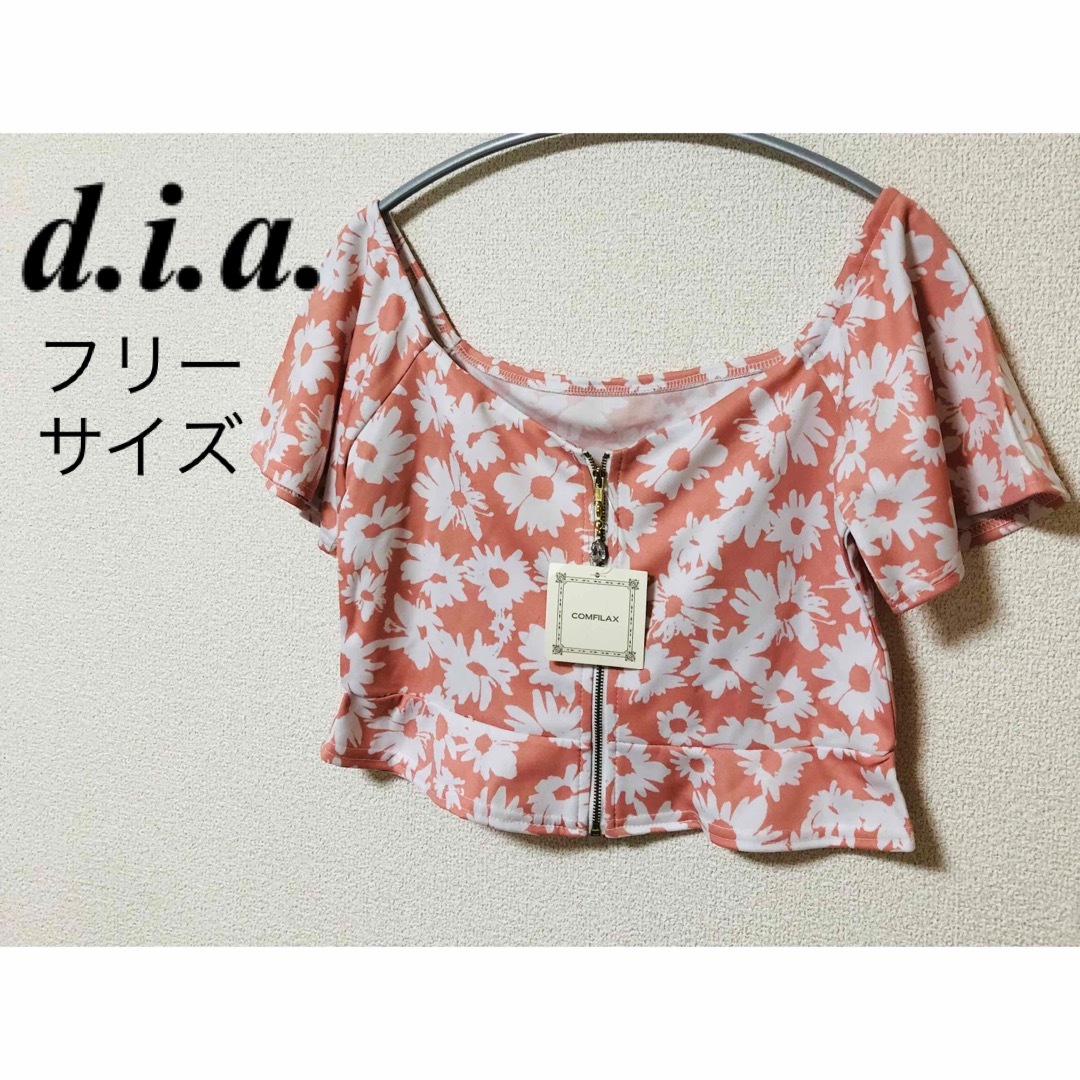 d.i.a - 新品未使用 d.i.a. ダイヤ レトロ トップス オフショル 花柄