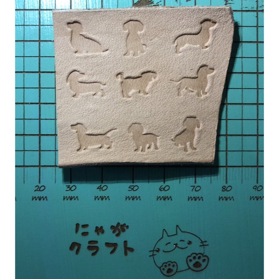 刻印-876 ダックス9点セット アクリル刻印 レザークラフト 刻印-876 ダックス9点セット アクリル刻印 レザークラフト
