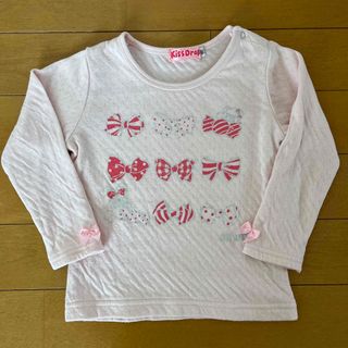 ベベ(BeBe)のKiss Drop 長袖Tシャツ　ロンT 90cm(Tシャツ/カットソー)