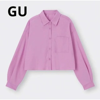 ジーユー(GU)のGU カラークロップドシャツ(長袖)(シャツ/ブラウス(長袖/七分))