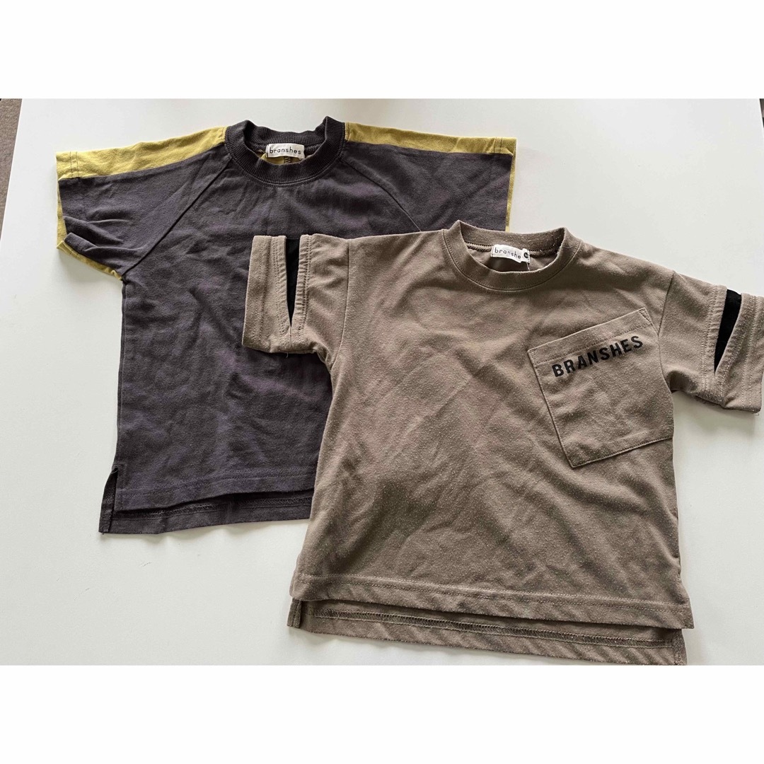 男の子　秋用　Tシャツ　2枚セット●90 キッズ/ベビー/マタニティのキッズ服男の子用(90cm~)(Tシャツ/カットソー)の商品写真