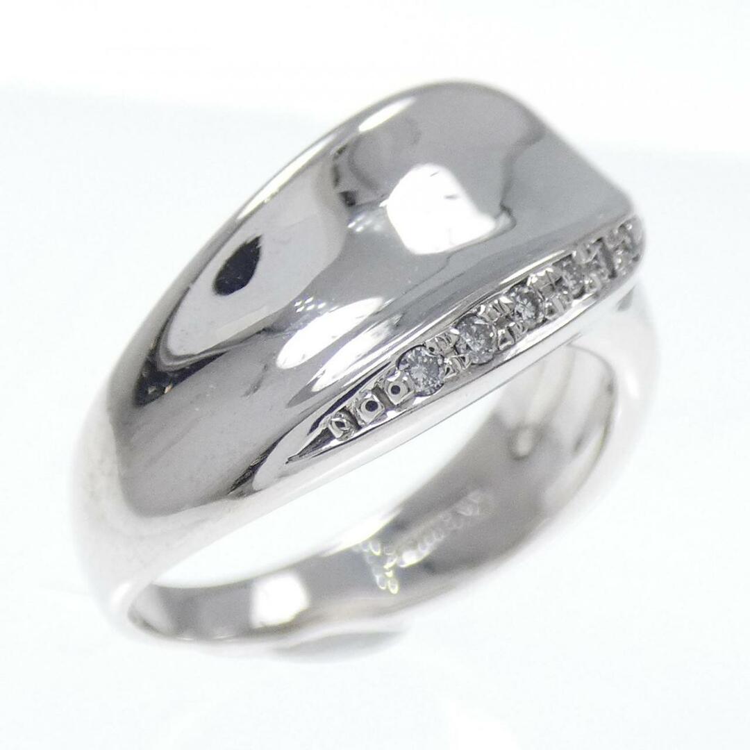 K18WG ダイヤモンド リング 0.04CT レディースのアクセサリー(リング(指輪))の商品写真