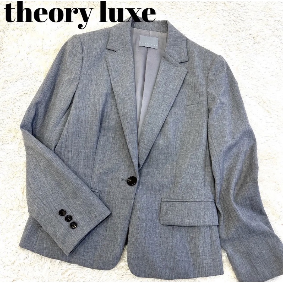 Theory luxe - theory luxe☆テ-ラ-ドジャケット ワンボタン グレー