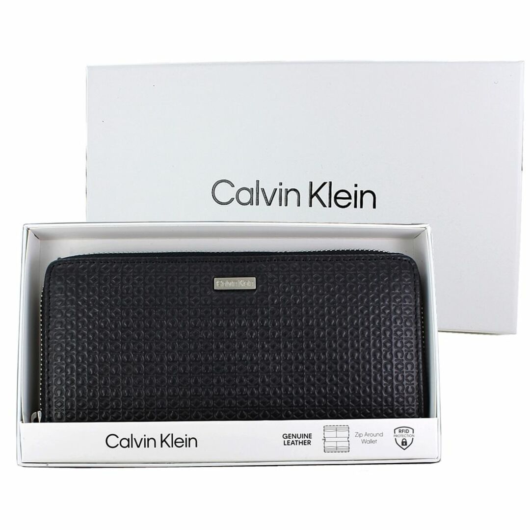 Calvin Klein(カルバンクライン)のカルバンクライン メンズ 長財布 革 財布 ブラック スキミング防止 男性 入学 卒業 祝い 父の日 敬老の日 男性 喜ばれる 実用的 プレゼント メンズのファッション小物(長財布)の商品写真