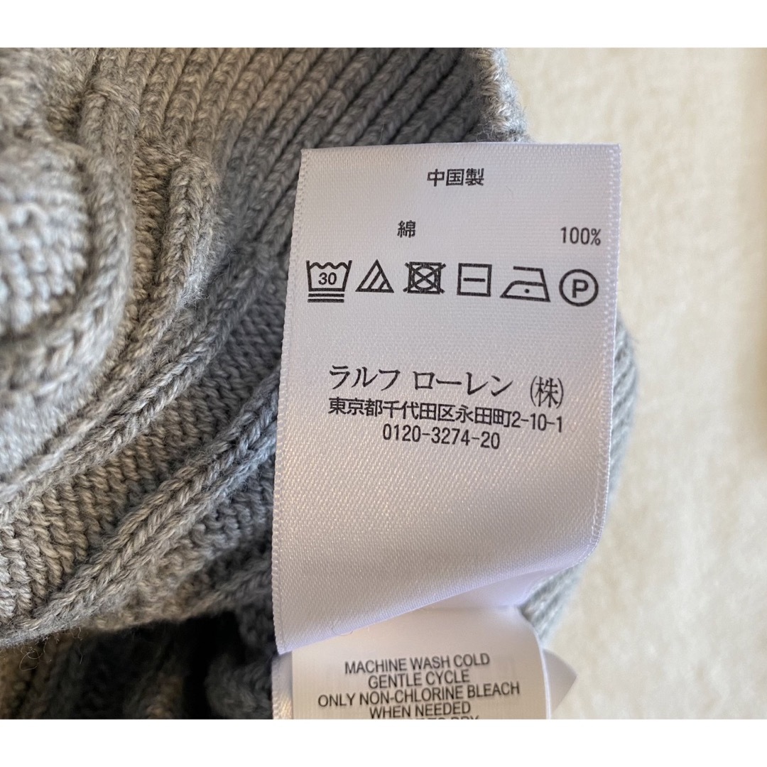 POLO RALPH LAUREN(ポロラルフローレン)の【美品】ポロラルフローレン　キッズ　セーター　90〜100cm キッズ/ベビー/マタニティのキッズ服女の子用(90cm~)(ニット)の商品写真