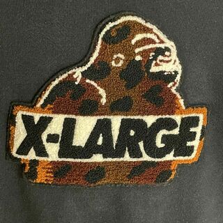 X-LARGE 着丈77cmビッグシルエットフーディー ゴリラロゴ