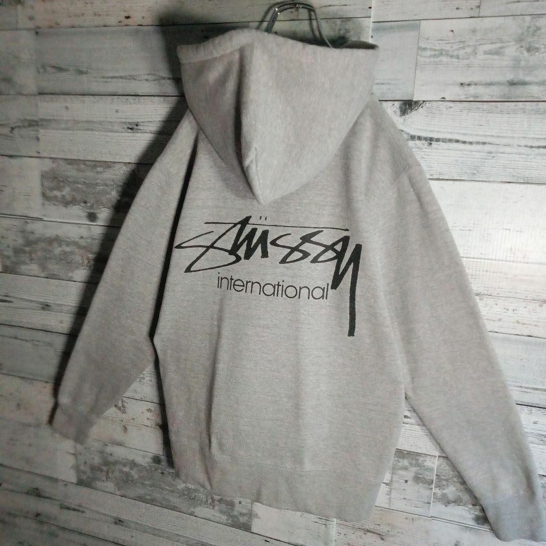 【希少カラー】ステューシー　STUSSY バックビックストックロゴ入パーカー