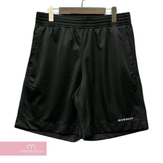 GIVENCHY - GIVENCHY 2023SS Bermuda Shorts in Mesh BM515J3YEM ジバンシィ メッシュバミューダショーツ ショートパンツ ハーフパンツ ロゴ刺繍 ブラック サイズM【230922】【中古-A】【me04】