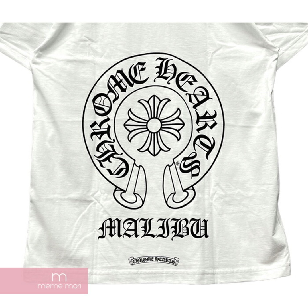 CHROME HEARTS Malibu Horseshoe Tee クロムハーツ マリブホースシューTシャツ 半袖カットソー ポケT プリント マリブ限定 ホワイト サイズL【230925】【新古品】【me04】