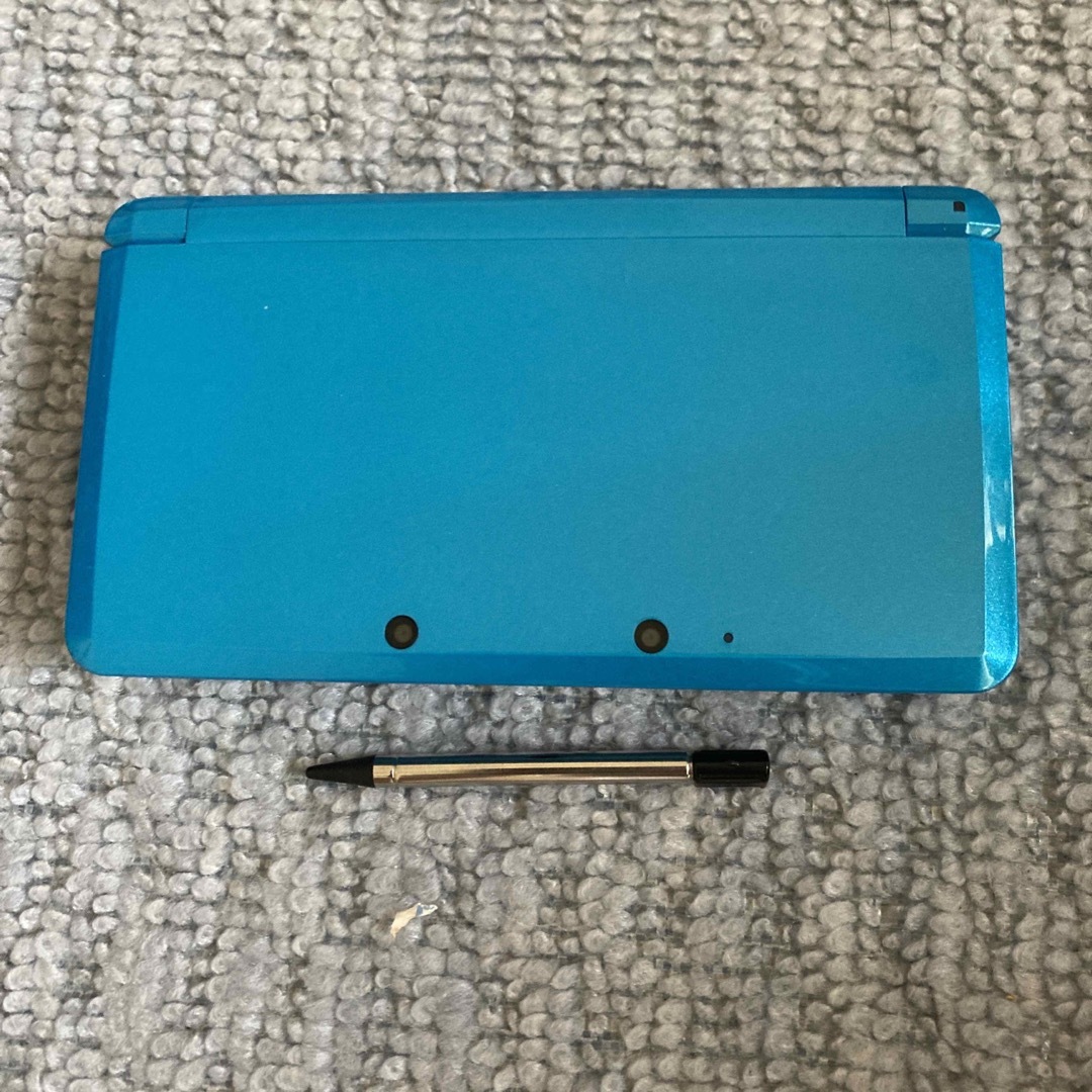 ニンテンドー3DS(ニンテンドー3DS)のニンテンドー3DS ブルー本体ポケモンバンク＆ムーバー挿入済　動作品 エンタメ/ホビーのゲームソフト/ゲーム機本体(携帯用ゲーム機本体)の商品写真