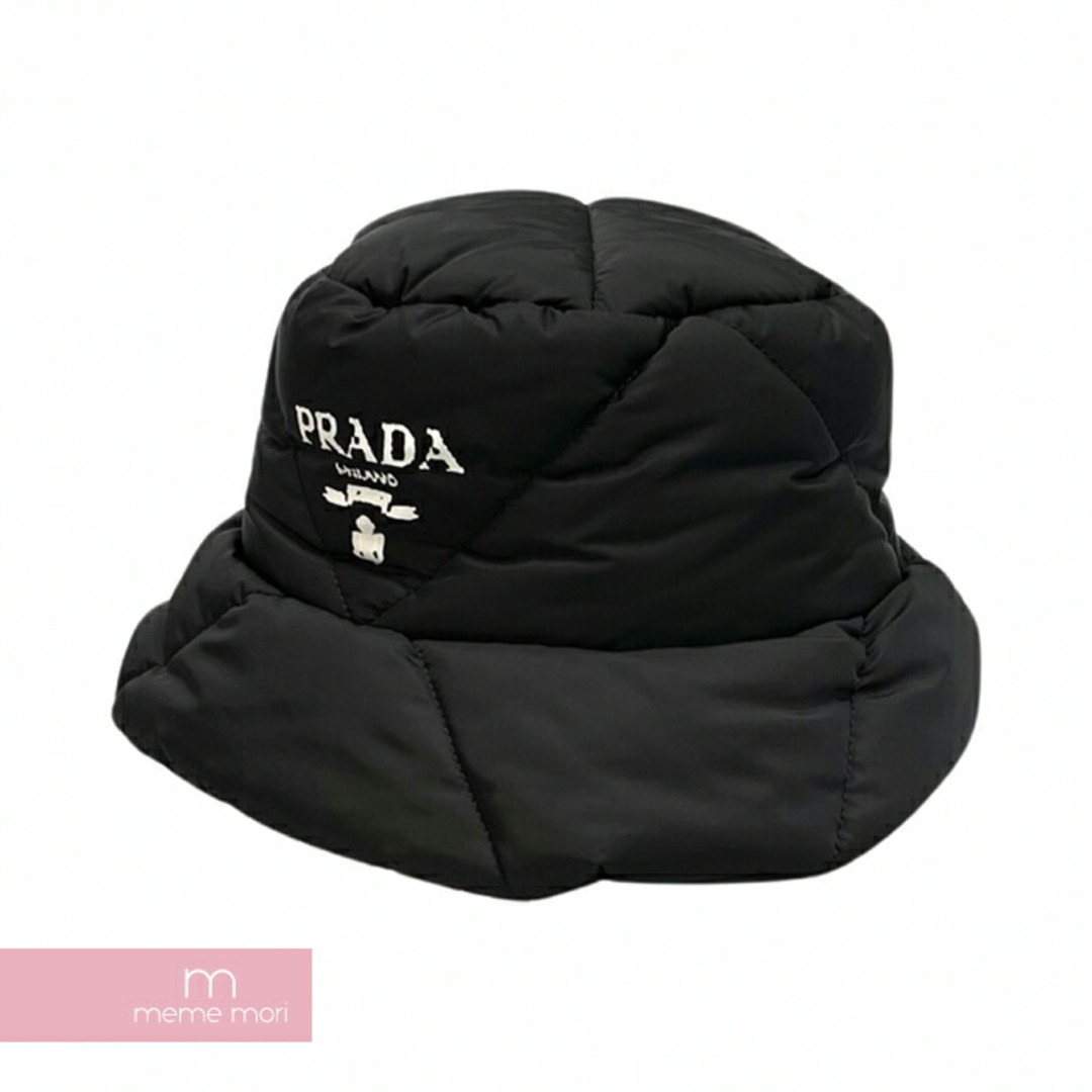 PRADA 2022AW Padded Re-Nylon Bucket Hat 2HC252 IYK プラダ パデッドリナイロンバケットハット 帽子 ロゴ ブラック サイズL【230926】【新古品】【me04】