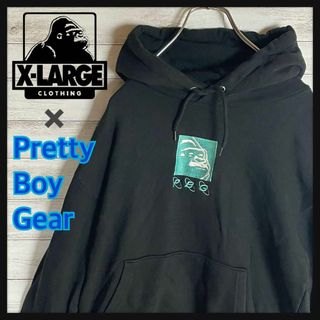 エクストララージ(XLARGE)の【Pretty Boy Gearコラボ】エクストララージ　パーカー　ゴリラロゴ(パーカー)