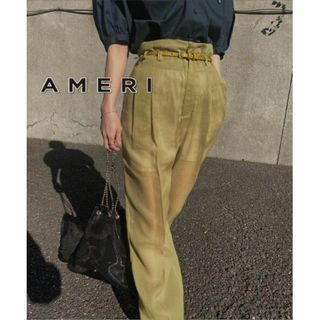 アメリヴィンテージ(Ameri VINTAGE)の【送料無料】AMERI アメリ メディリファインドシアーパンツ M グリーン(カジュアルパンツ)