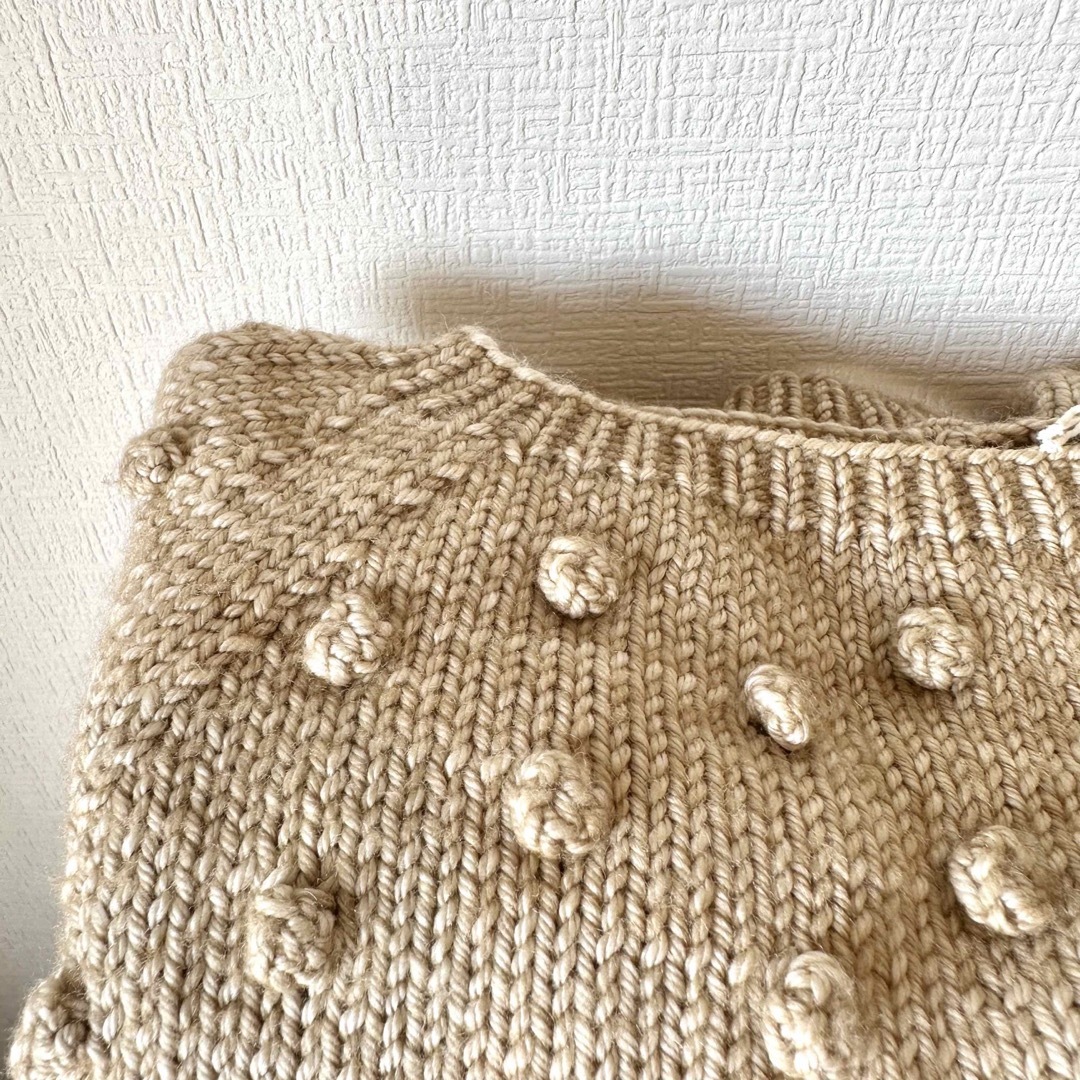 Misha & Puff(ミーシャアンドパフ)の(専用)Misha&Puff Popcorn Sweater Alabaster キッズ/ベビー/マタニティのキッズ服女の子用(90cm~)(ニット)の商品写真