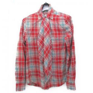 ヴィヴィアンウエストウッド(Vivienne Westwood)の美品 Vivienne man タイ付チェックシャツ(シャツ)