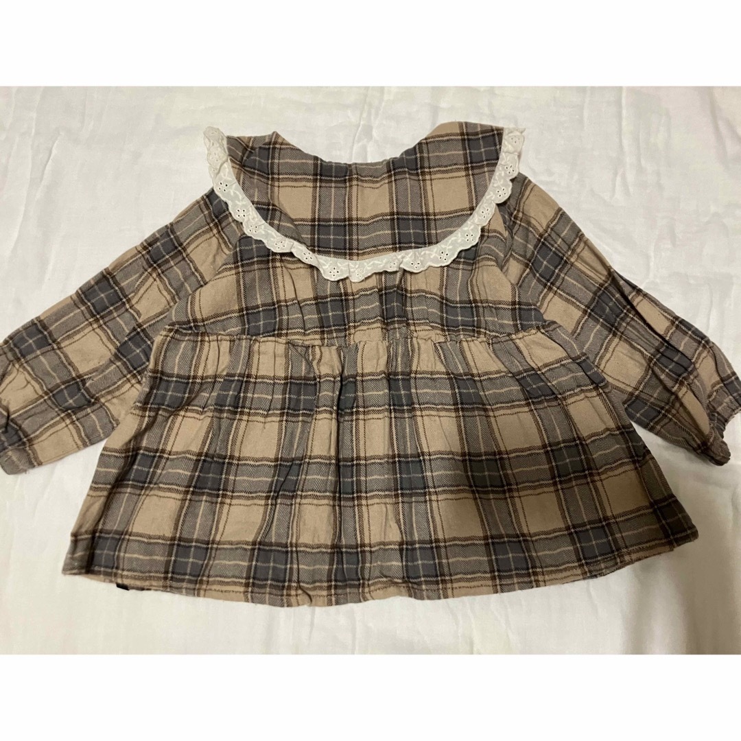 tete a tete(テータテート)のテータテート　チェック柄セットアップ80cm キッズ/ベビー/マタニティのベビー服(~85cm)(その他)の商品写真