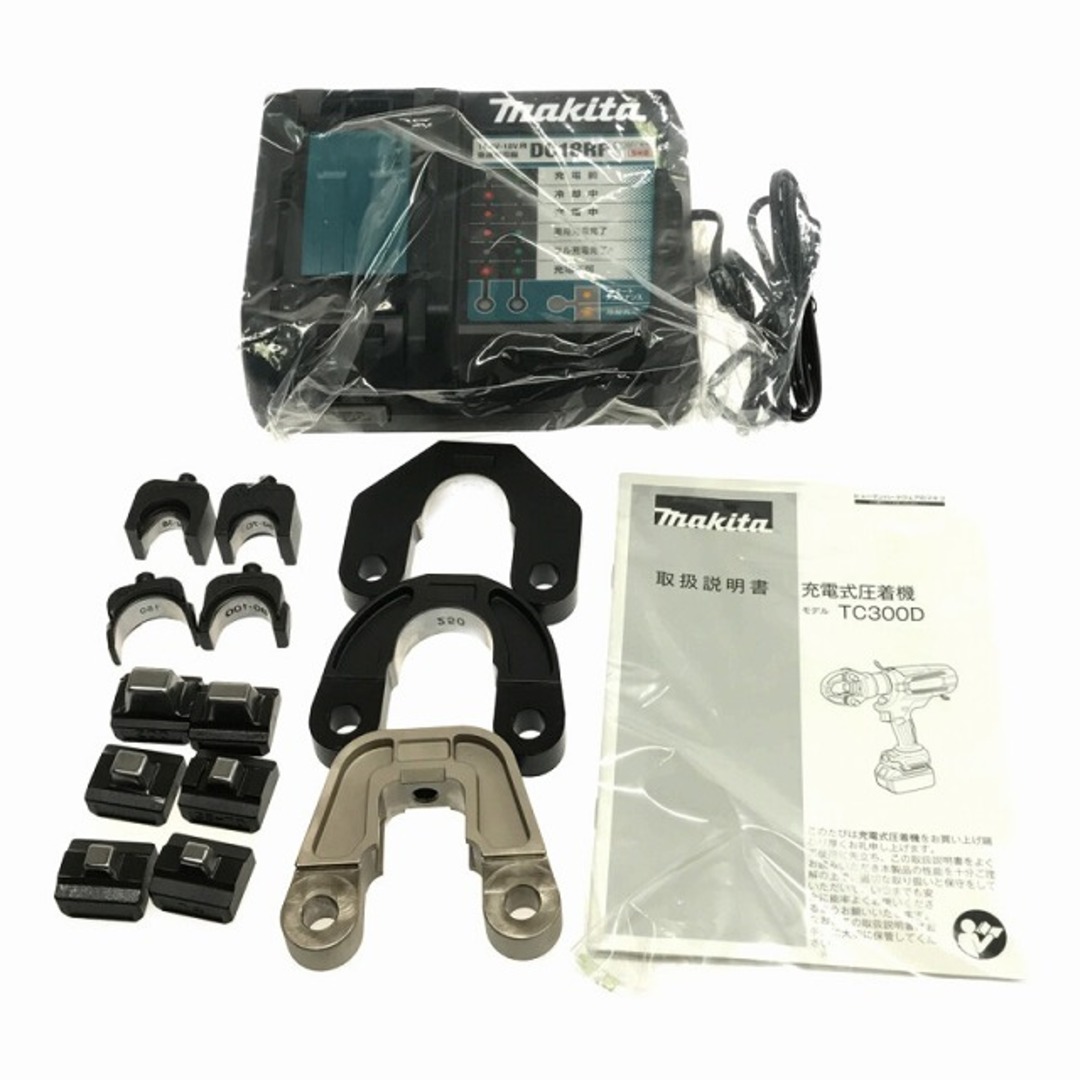 Makita(マキタ)の☆未使用品☆makita マキタ 18V 充電式圧着機 TC300DRG バッテリー1個(6.0Ah) 充電器 ダイス ケース付 コードレス 圧着工具 78391 自動車/バイクのバイク(工具)の商品写真