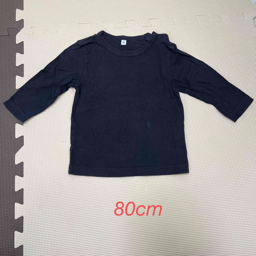 MUJI (無印良品)(ムジルシリョウヒン)のロンT キッズ/ベビー/マタニティのベビー服(~85cm)(Ｔシャツ)の商品写真