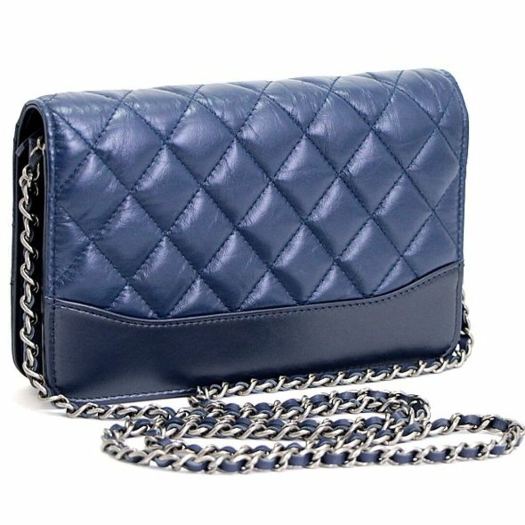 極美品 シャネル CHANEL マトラッセ チェーンショルダー ウォレット