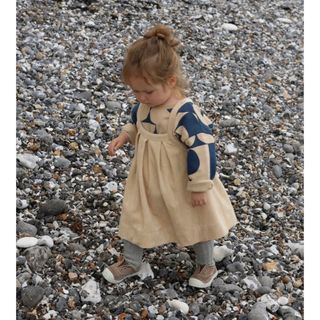 キャラメルベビー&チャイルド(Caramel baby&child )のorganic zoo/Almond Tribe Skirt 1-2y(ロンパース)