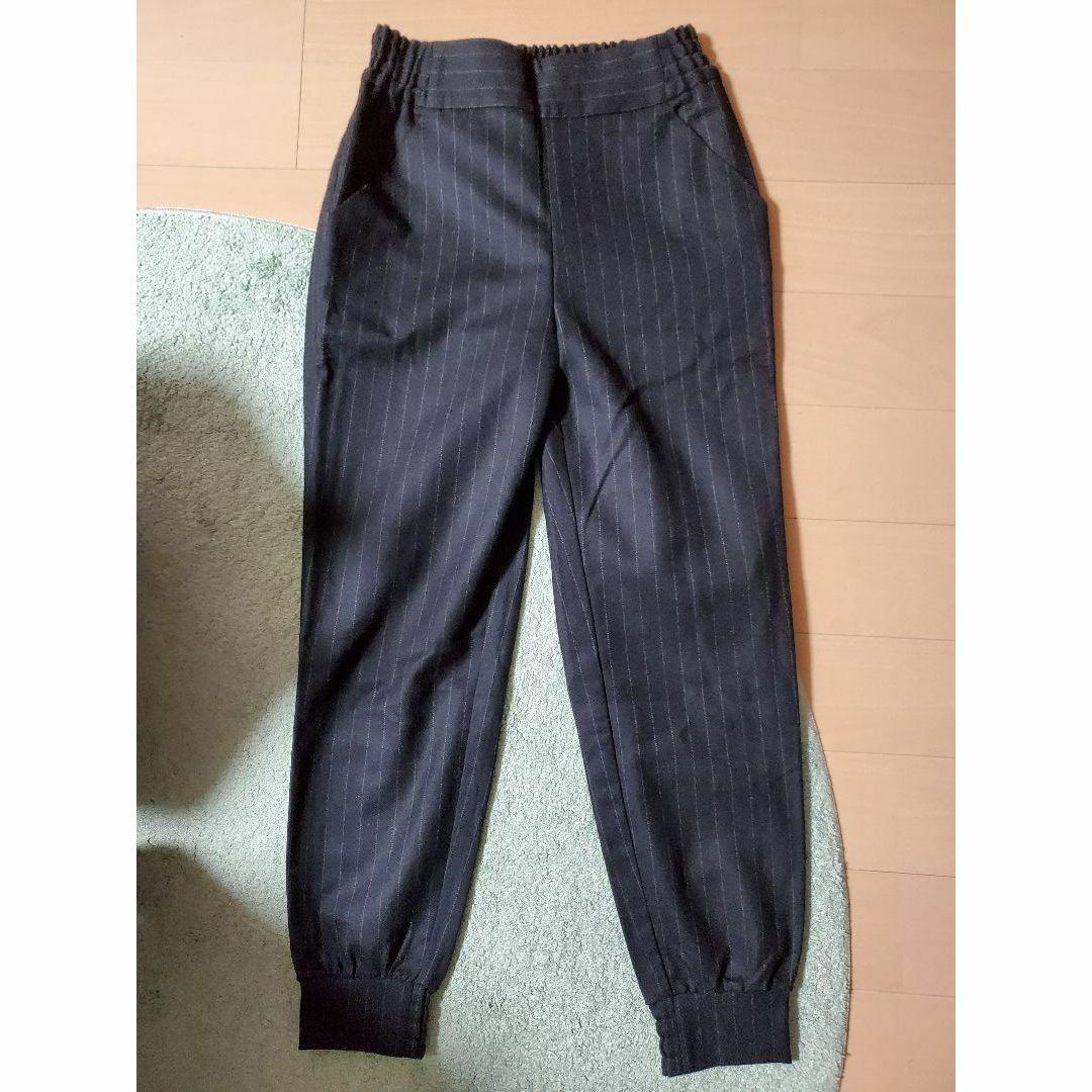 qualite - 【美品】qualite カリテ☆ウールピンストライプ☆ジョガー ... 新品未使用タグ付き!マイストラーダ スカート