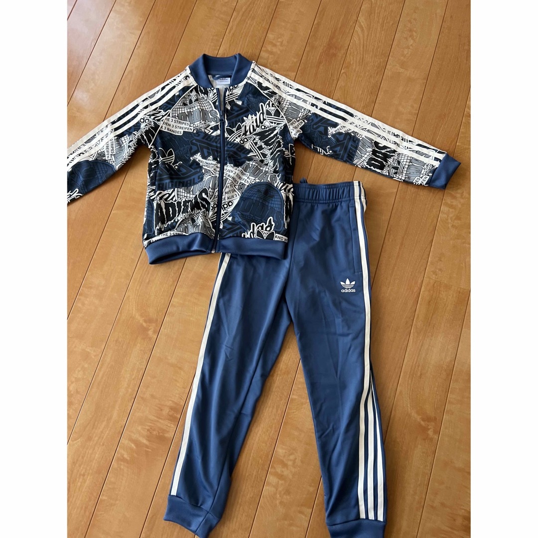 【新品】総柄プリント トラックスーツ/adidas ジャージ上下セット