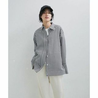 アダムエロぺ(Adam et Rope')のADAM ET ROPE' FEMMEBOXシルエットシャツ　ホワイト(シャツ/ブラウス(長袖/七分))