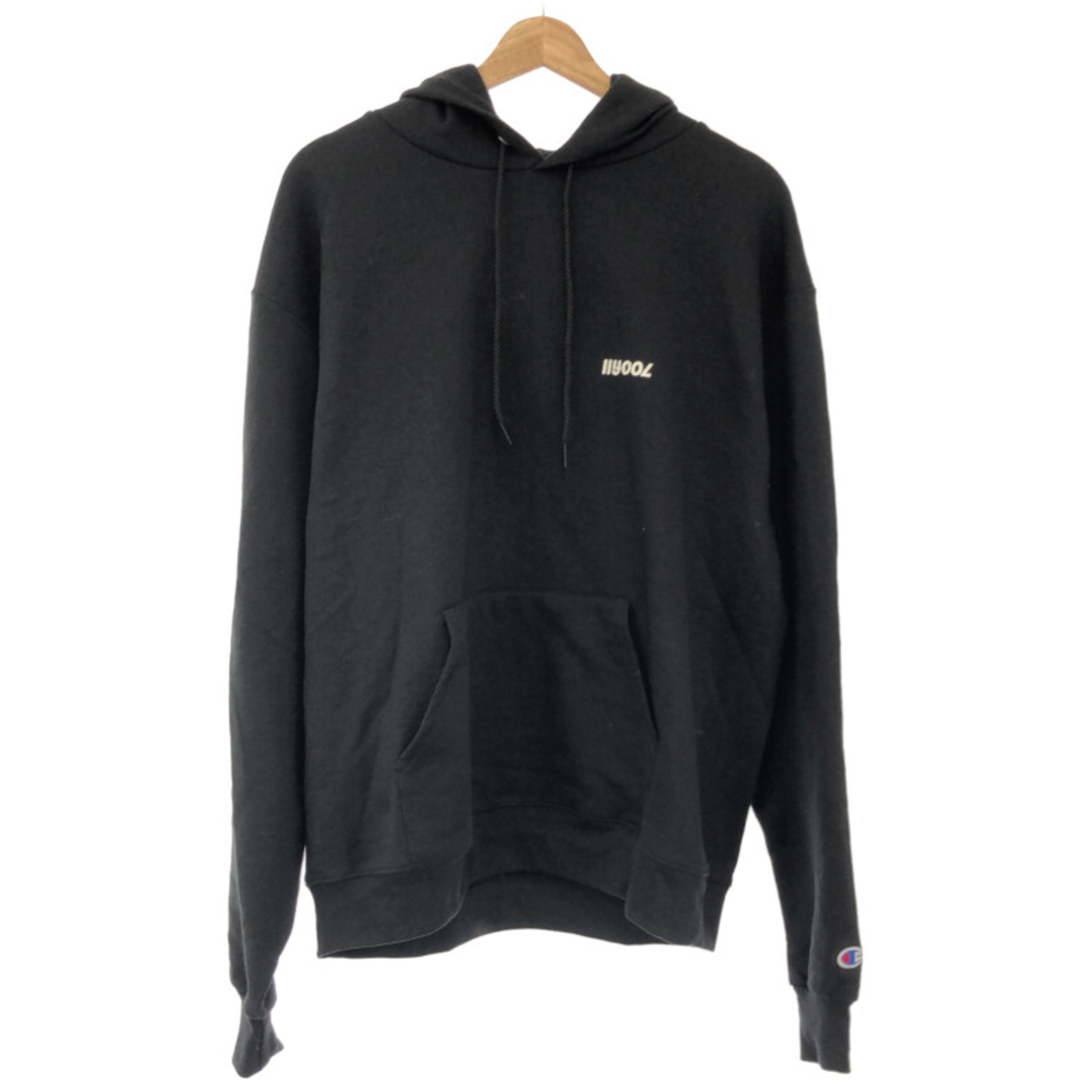 700fill セブンハンドレッドフィル Flip Payment Logo Hooded Sweatshirt パーカー ブラック L