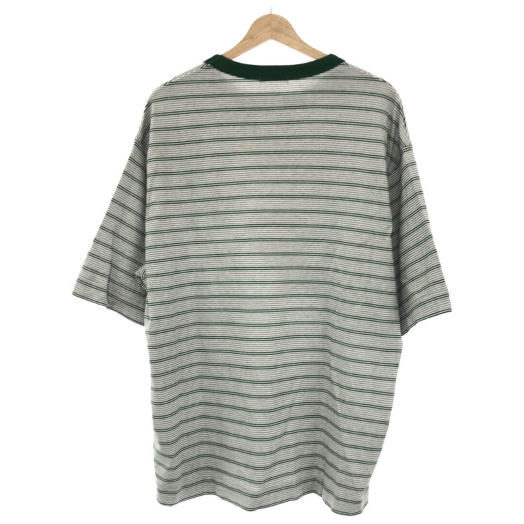 UNIVERSAL PRODUCTS ユニバーサルプロダクツ 23SS MULTI BORDER S/S T-SHIRT ボーダーTシャツ グレー 2