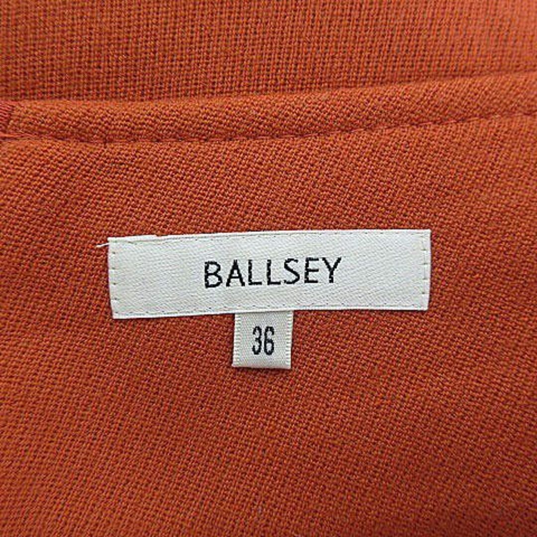 Ballsey(ボールジィ)のボールジー トゥモローランド スカート 台形 ひざ丈 36 オレンジ ボトムス レディースのスカート(ひざ丈スカート)の商品写真