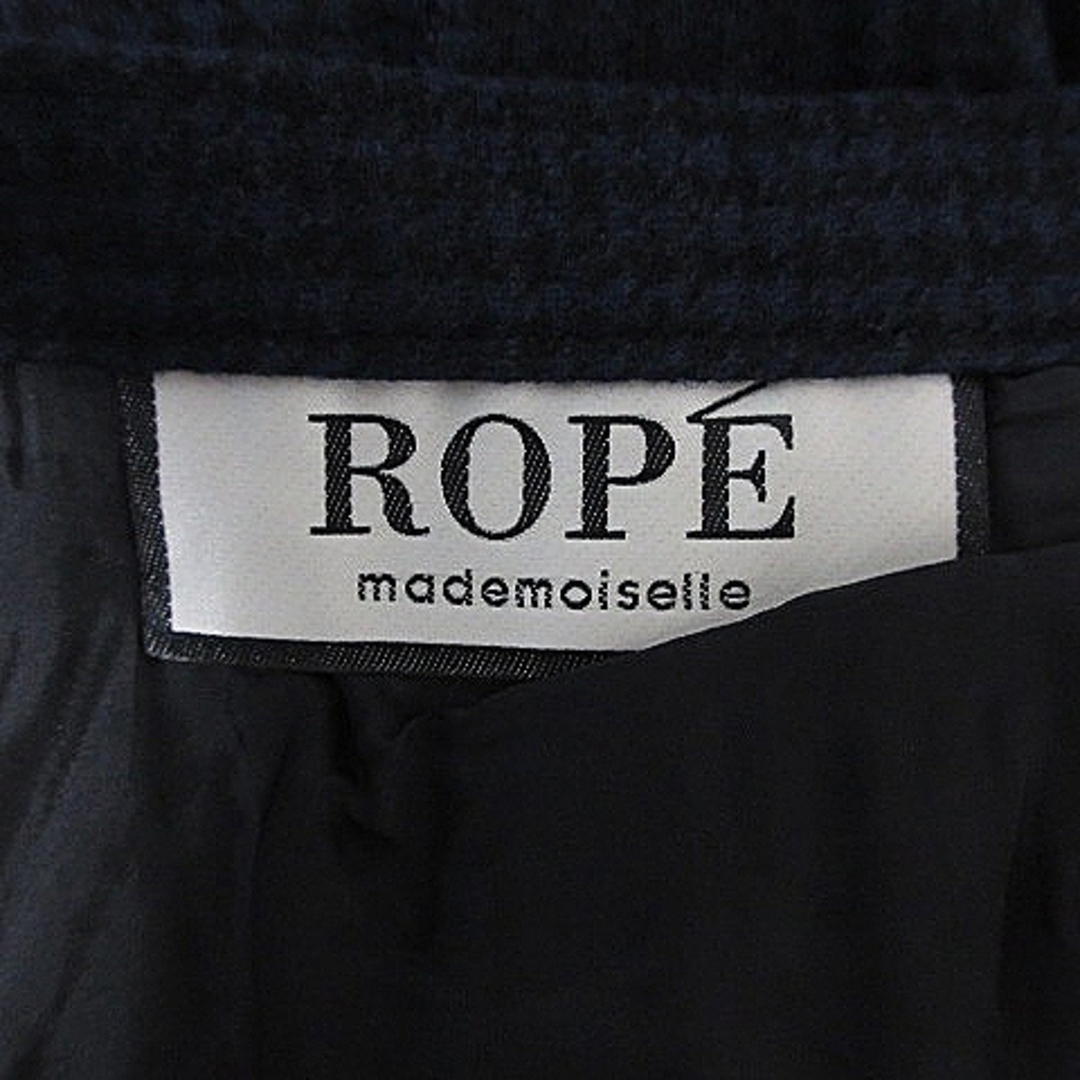 ROPE’(ロペ)のロペ mademoiselle スカート フレア 千鳥柄 36 紺 黒 ボトムス レディースのスカート(ひざ丈スカート)の商品写真