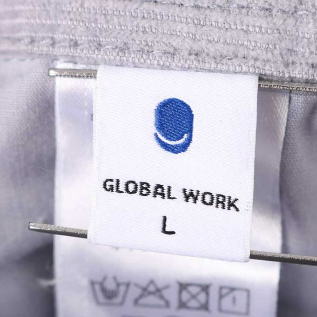 GLOBAL WORK(グローバルワーク)のグローバルワーク ペインターパンツ ロングパンツ ストレッチ コーデュロイ 無地 ボトムス レディース Lサイズ グレー GLOBAL WORK レディースのパンツ(その他)の商品写真