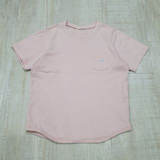 ミナペルホネン(mina perhonen)の23ss ミナペルホネン kids alku ポケット Tシャツ ピンク 130(Tシャツ/カットソー)