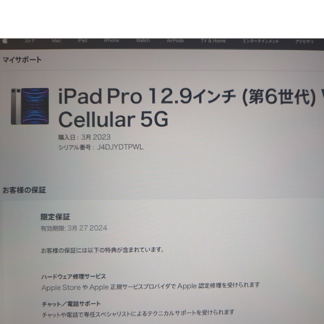 iPad Pro 第6世代 1TB Cellular + Wi-Fiモデル