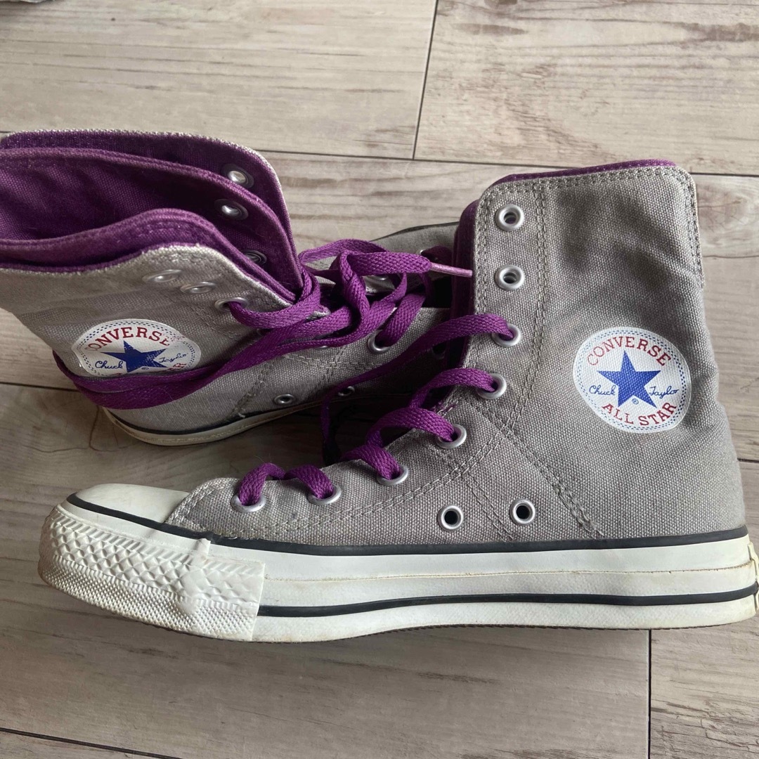 ALL STAR（CONVERSE）(オールスター)のconverse オールスター　バイカラー　ハイカット　レア レディースの靴/シューズ(スニーカー)の商品写真