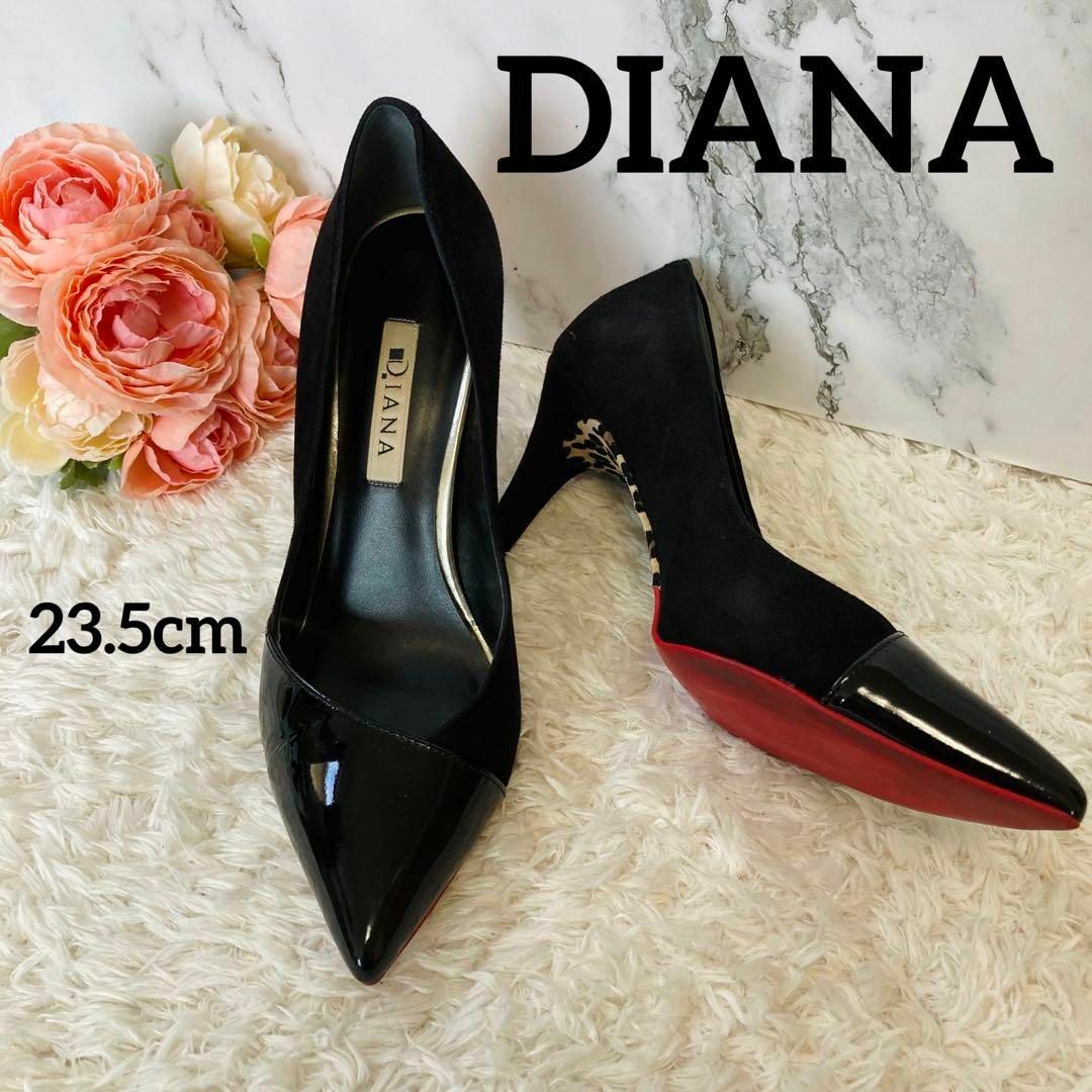 23cm DIANA ダイアナ パンプス 赤 - 靴