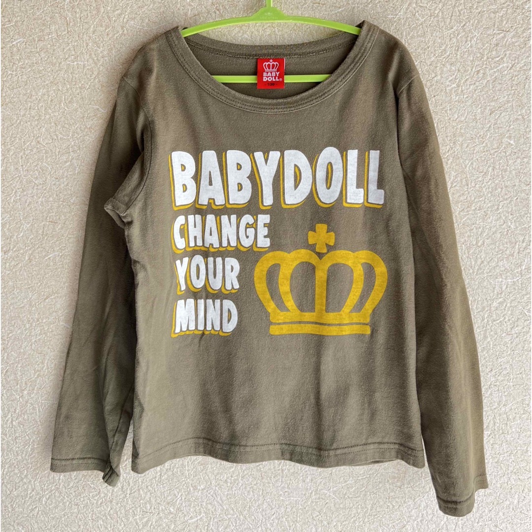 BABYDOLL(ベビードール)のBABY DOLL  長袖Tシャツ　130cm  2枚セット キッズ/ベビー/マタニティのキッズ服男の子用(90cm~)(Tシャツ/カットソー)の商品写真