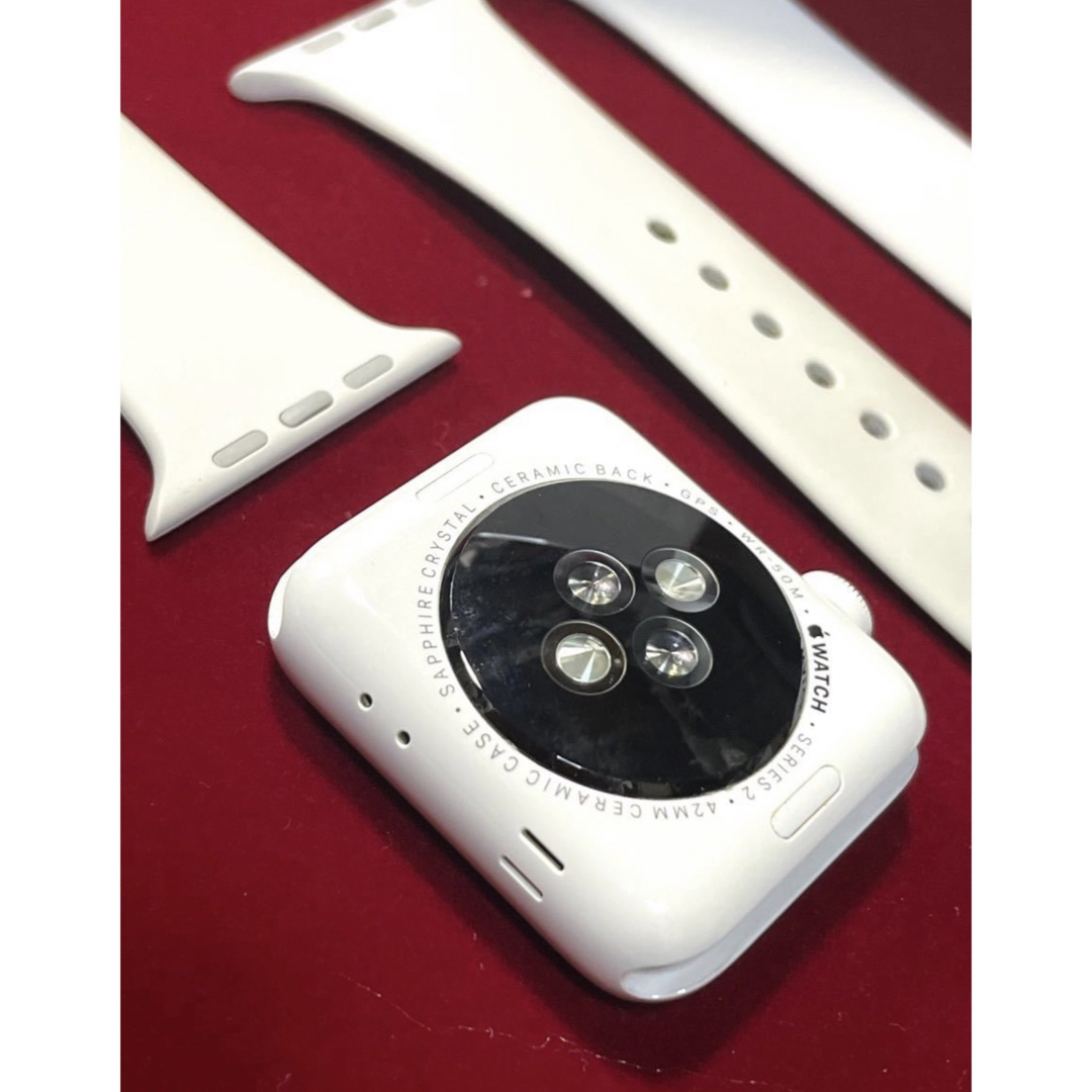 Apple Watch(アップルウォッチ)の【超希少美品】 AppleWatchSeries 2 セラミックアップルウォッチ メンズの時計(腕時計(デジタル))の商品写真