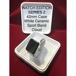 アップルウォッチ(Apple Watch)の【超希少美品】 AppleWatchSeries 2 セラミックアップルウォッチ(腕時計(デジタル))