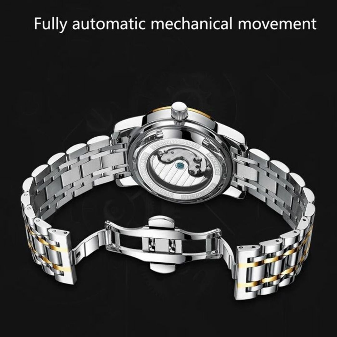 KINYUED 腕時計 海外ブランド 自動機械式 ステンレス 防水 6