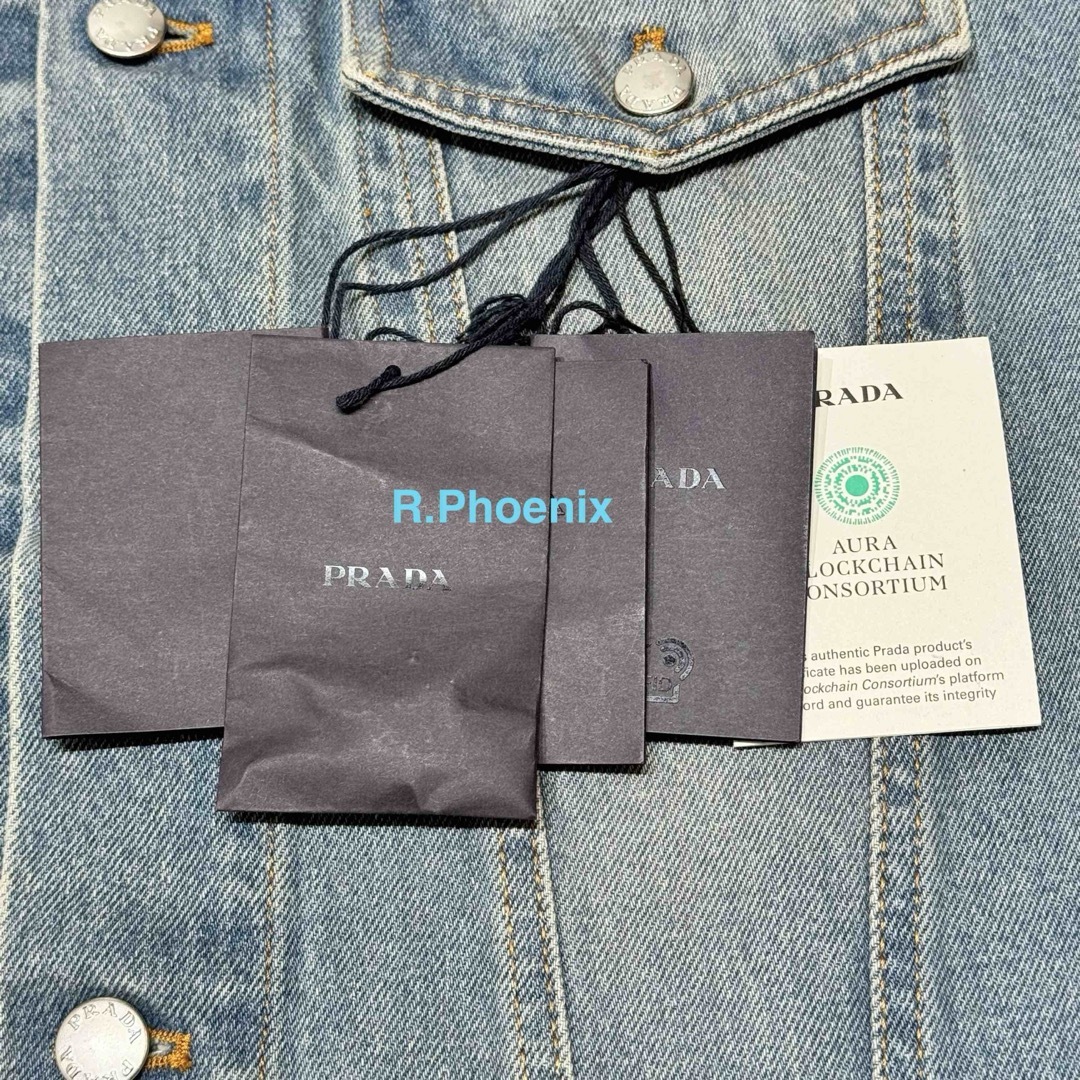 PRADA - PRADAトライアングルロゴ デニムジャケット Lの通販 by R