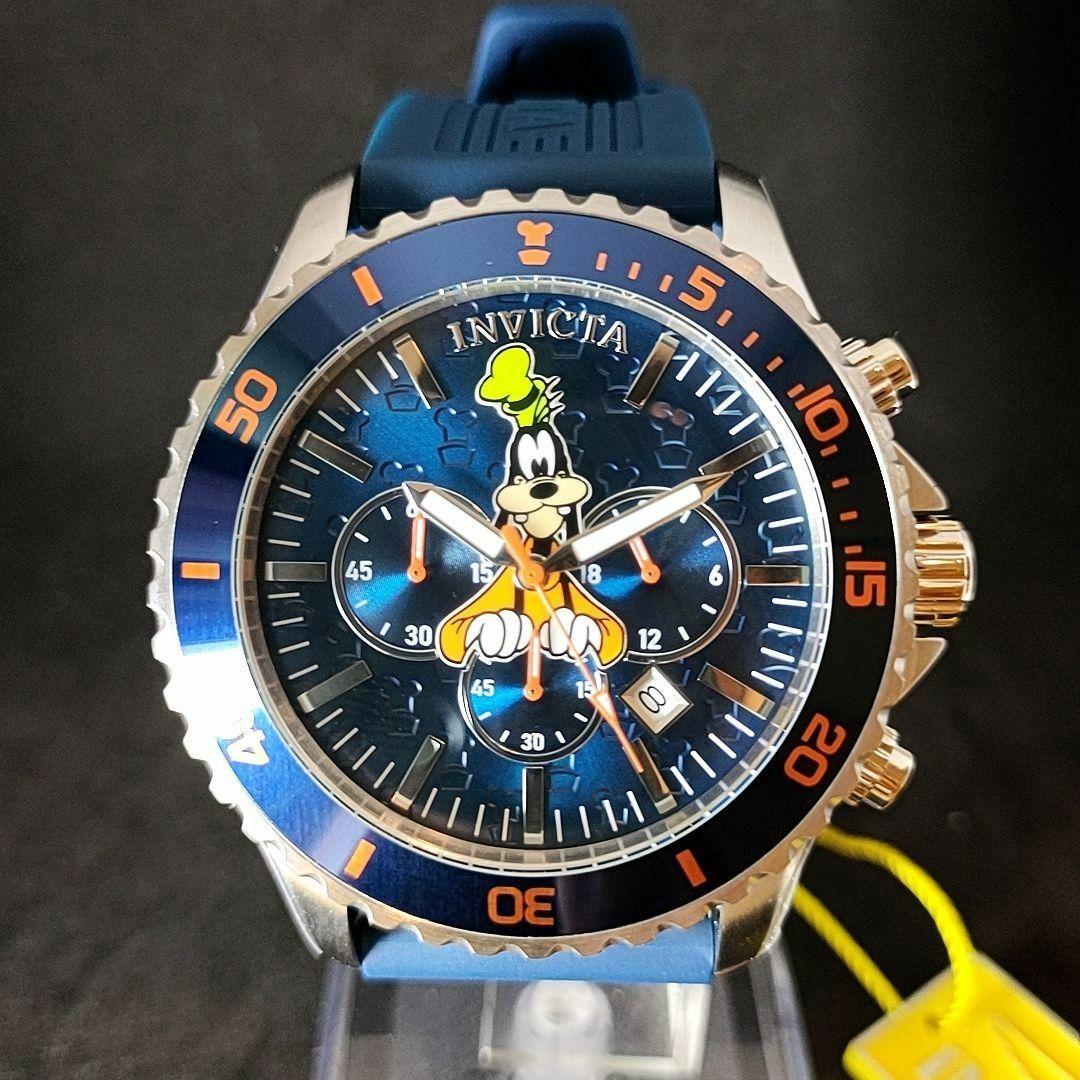 【新品】INVICTA/ディズニー/グーフィー/メンズ腕時計/クォーツ/ブラック