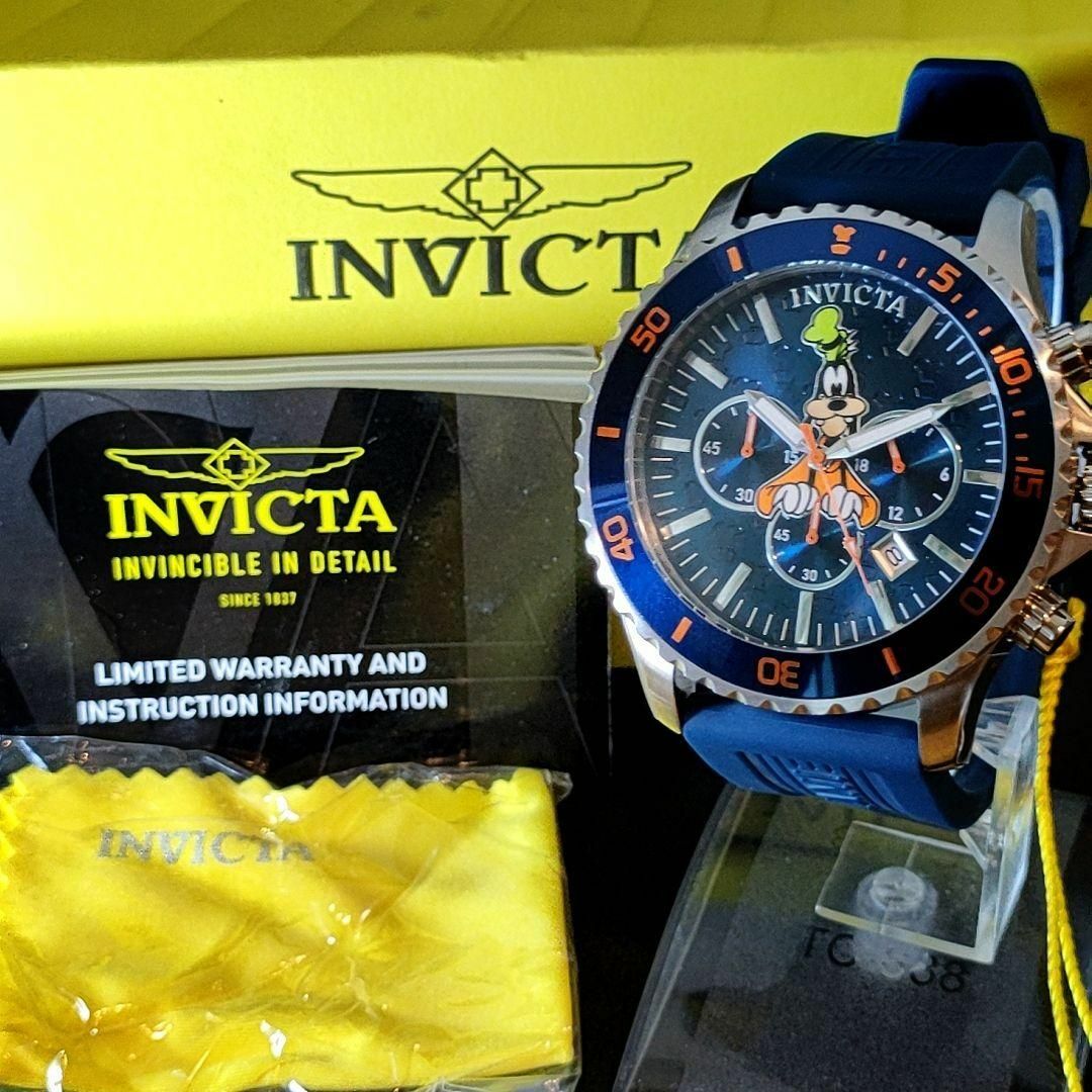 【新品】INVICTA/ディズニー/グーフィー/メンズ腕時計/クォーツ/ブラック