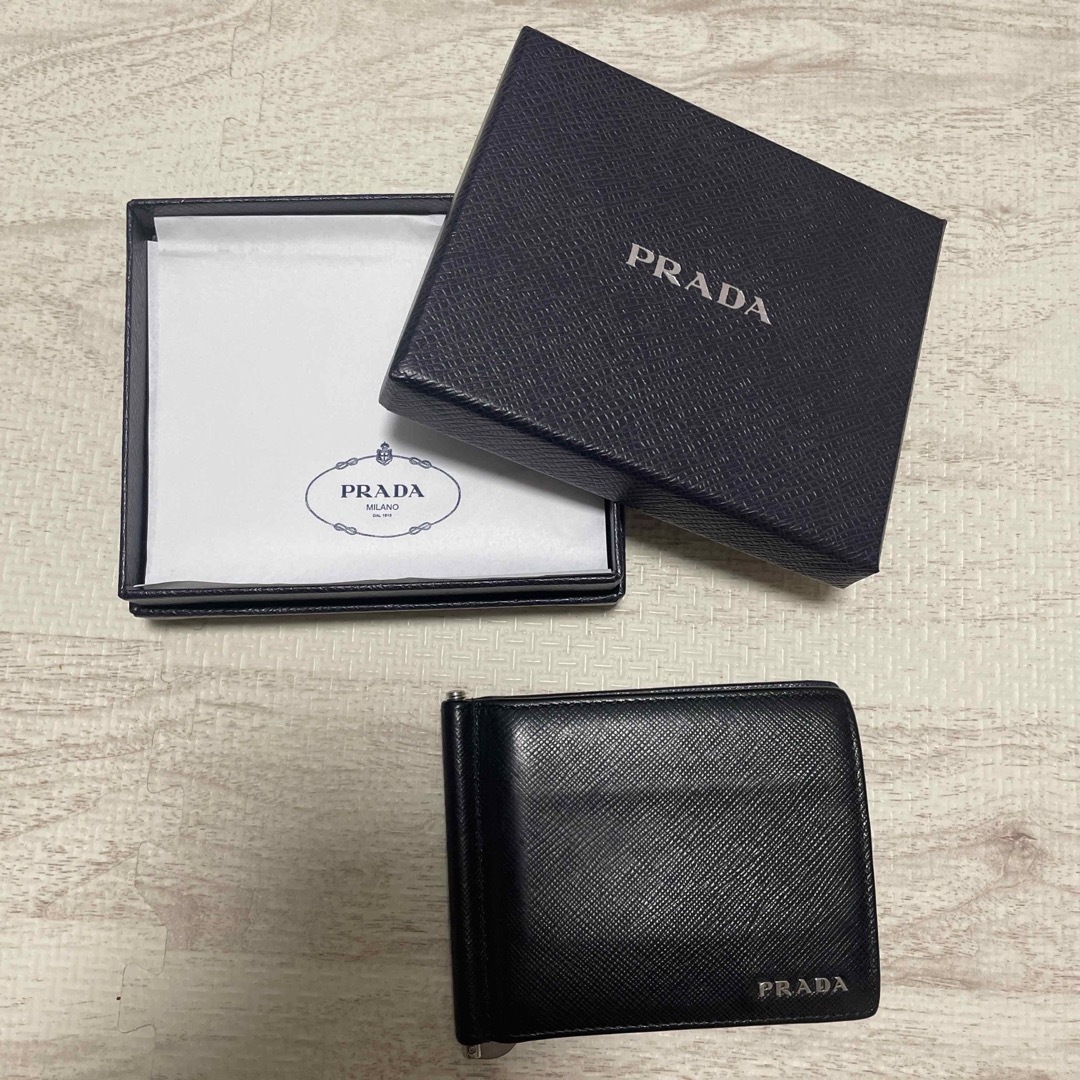 PRADA(プラダ)のprada マネークリップ　中古 メンズのファッション小物(マネークリップ)の商品写真