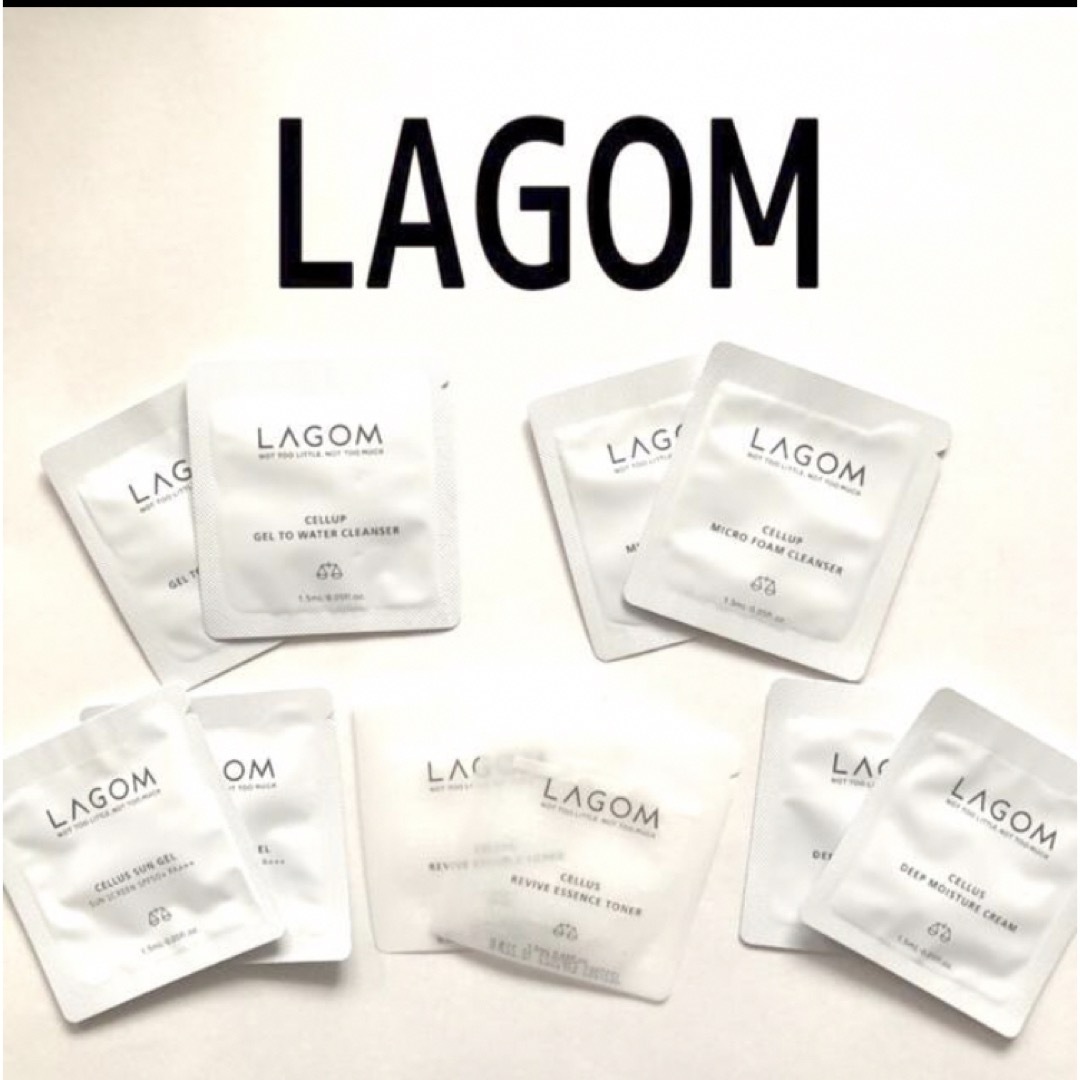 LAGOM ラゴム　スキンケア　サンプル　　20包 コスメ/美容のキット/セット(サンプル/トライアルキット)の商品写真