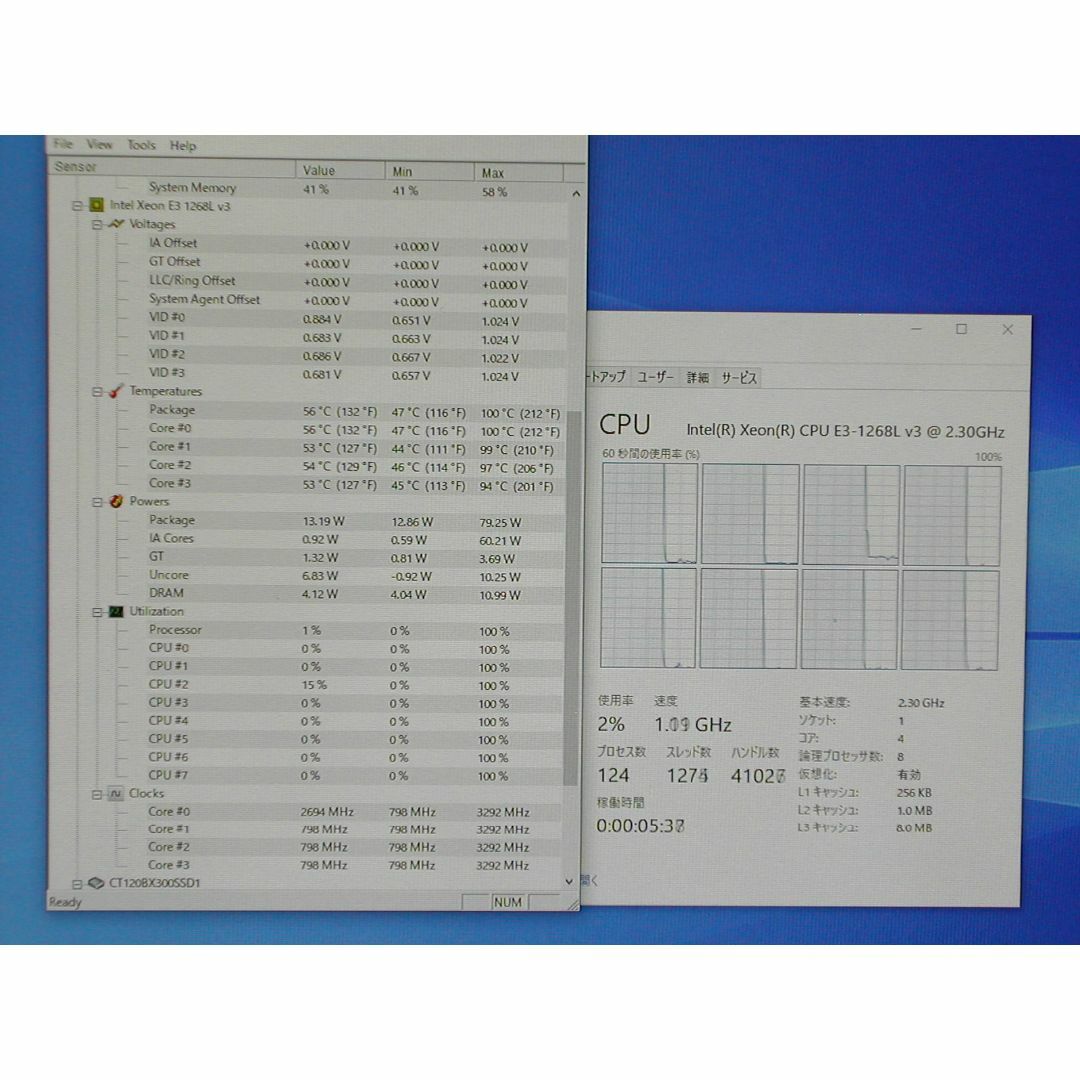 4コア8スレッド　XEON E3 1268L V3  LGA1150 2