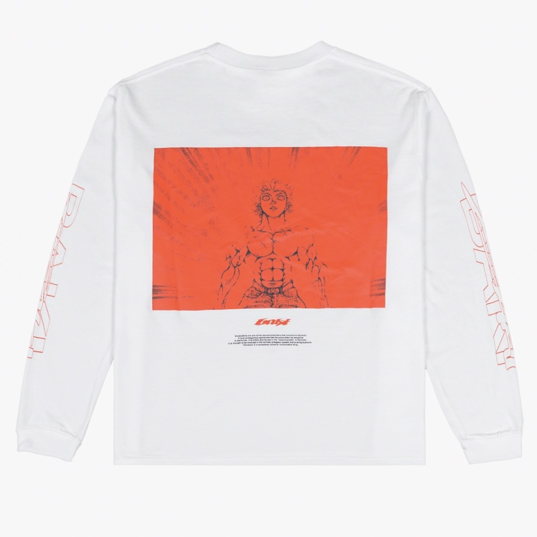 刃牙 Long Sleeve Tee  ロンT エンドルフィン　XLサイズ