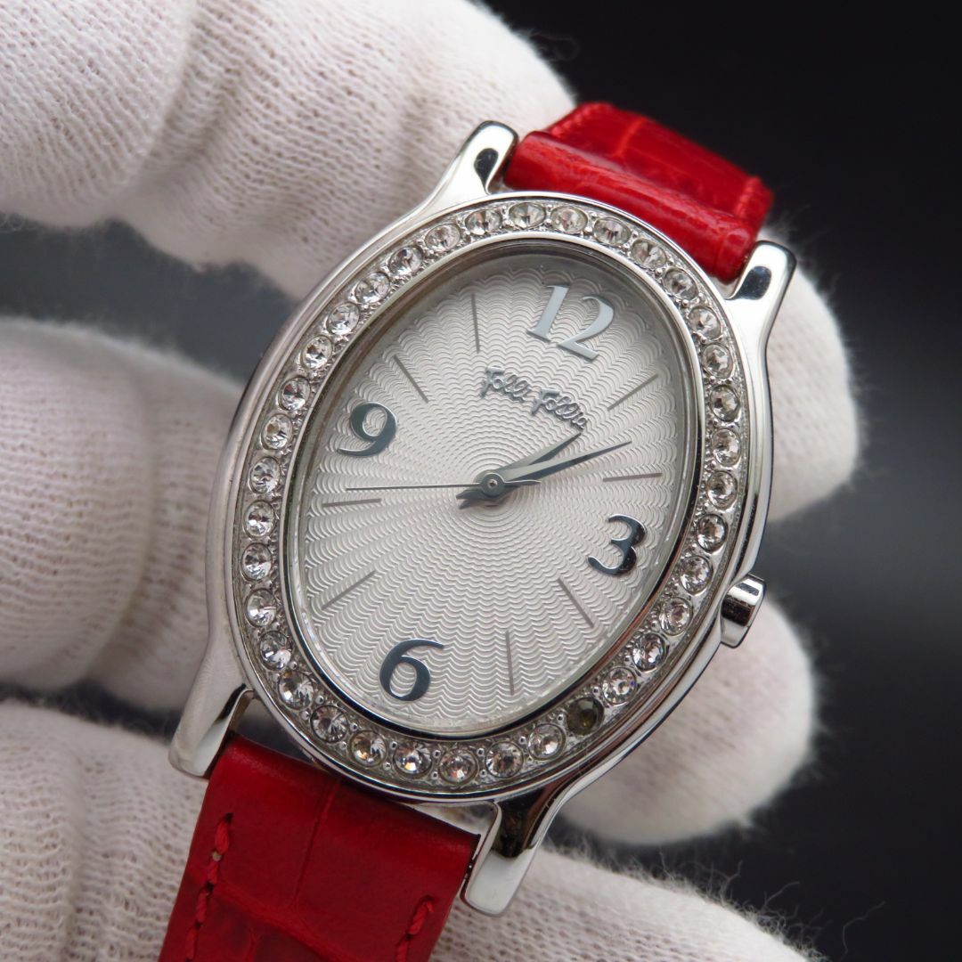 Folli Follie(フォリフォリ)のFolli Follie 腕時計 キラキラベゼル オーバルフェイス レディースのファッション小物(腕時計)の商品写真