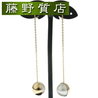 ★新品 K18 チェーン ハート ゴールド イヤリング 超美品 tasaki