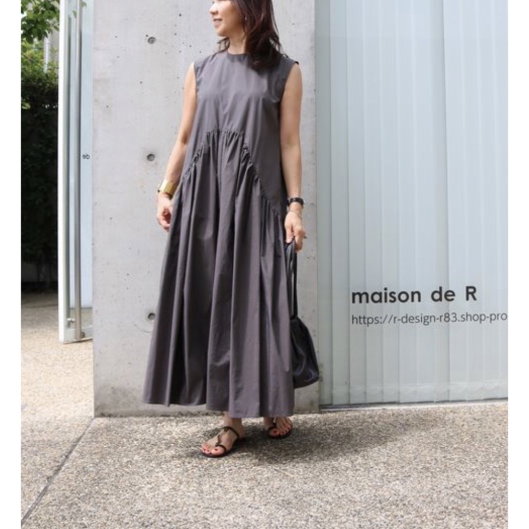 Maison de R襟付き ギャザーワンピースの通販 by ピ⭐︎プロフ必読